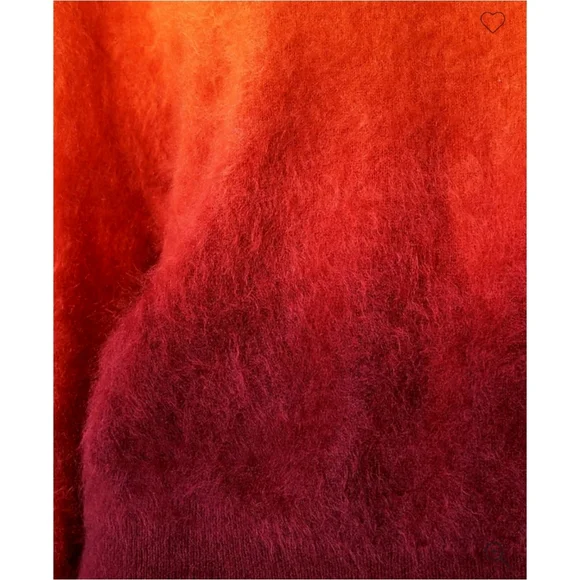 J.Crew Dip-Dyed Brushed Cashmere Crewneck Sweater - Picture 7 of 12